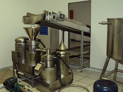 Linha de produção de manteiga de amendoim