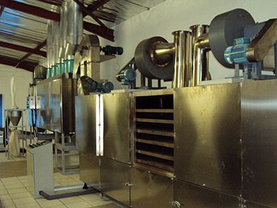 Linha de produção de manteiga de amendoim