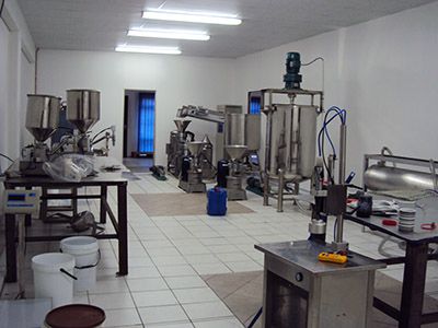 Linha de produção de manteiga de amendoim