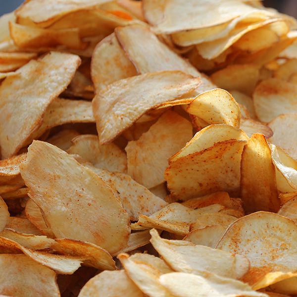 Linha de produção de batatas chips