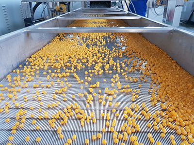 Linha de produção de tortilla chips de milho Doritos