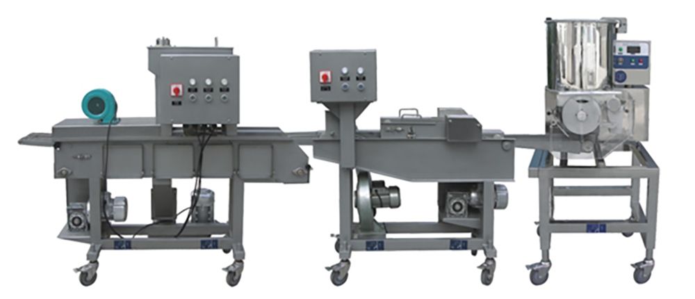 Linha de produção automática de nuggets de frango