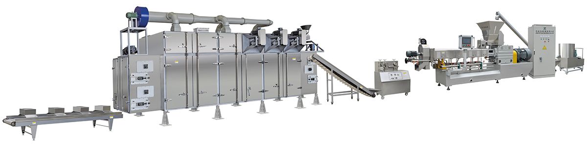 Linha de produção de proteína de soja texturizada e nuggets de soja