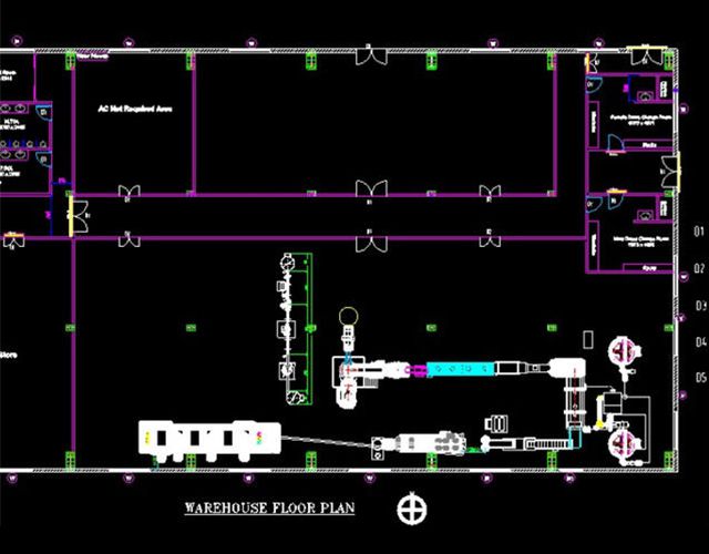 Projeto do layout do edifício
