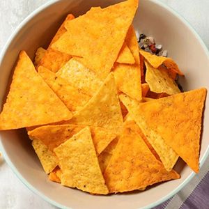 Linha de produção de tortilla chips de milho Doritos