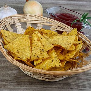 Linha de produção de tortilla chips de milho Doritos
