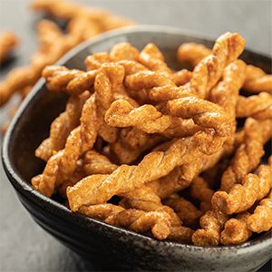 Linha de produção de bugles e chips crocantes