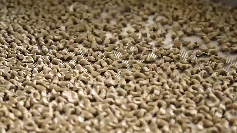 Linha de extrusão de ração seca para animais de estimação